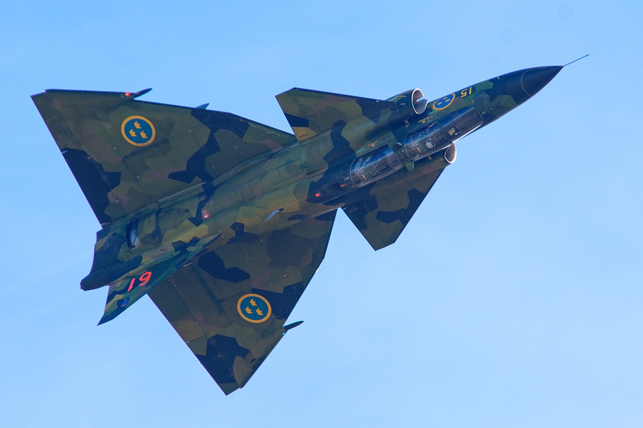 Saab 37 Viggen — chasseur 3e gen — Suède